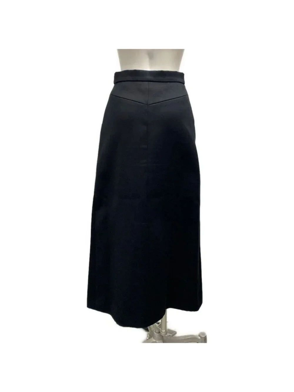 Chanel Long Skirt Black Cotton